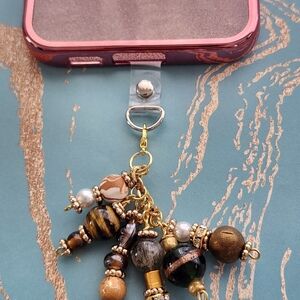 Cell Phone Charm Boho Tribal Dangle Handmade